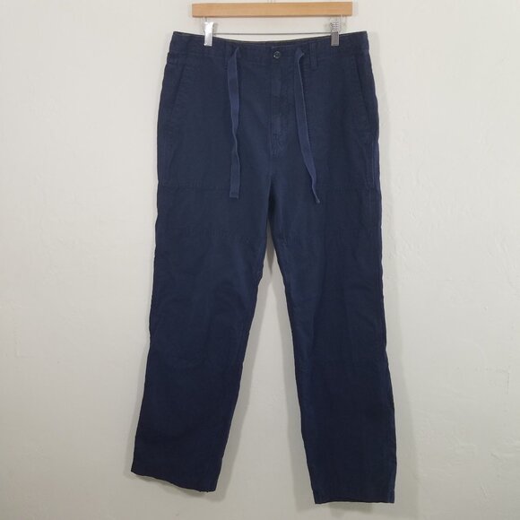 Banana Republic Men's Navy Blue Pants Size 35R - Picture 1 of 6
